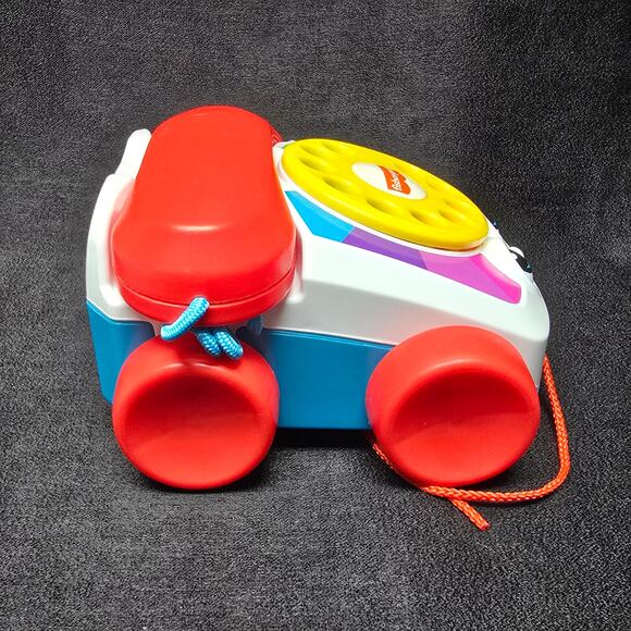 Fisher Price Chatter Pull String Telephone Toy Kids Pretend Phone - Picture 4 of 6